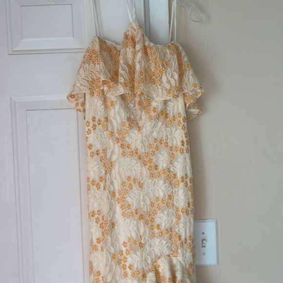 Lovers + Friends Oorja Floral Lace Midi Dress Size M NWOT - Picture 2 of 16